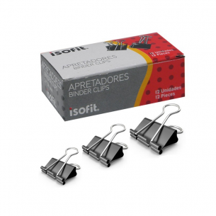 APRETADOR DOBLE CLIP NEGRO...