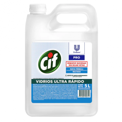 LIMPIADOR MULTIUSOS-VIDRIOS CIF 5 LT....