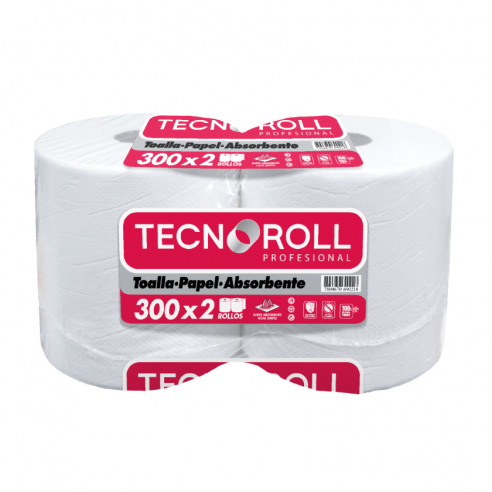 TOALLA PAPEL JUMBO EXTRA BLANCO 2X300...