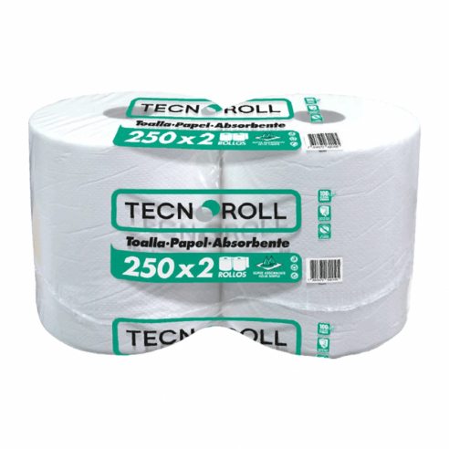TOALLA PAPEL JUMBO EXTRA BLANCO 2X250...