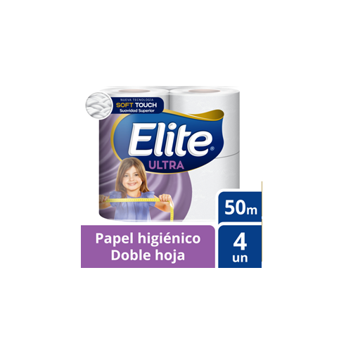 PAPEL HIGIENICO ELITE D H 4X50...