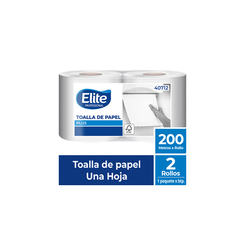 TOALLA PAPEL H S PLUS ELITE 2X200 MT....