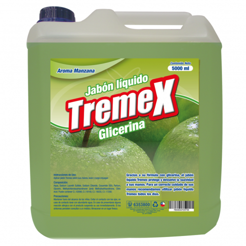 JABON LIQUIDO MANZANA 5 LT. TREMEX