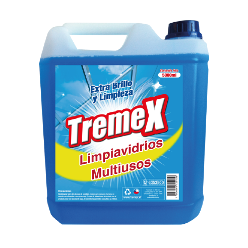 LIMPIADOR MULTIUSOS VIDRIOS 5 LT. TREMEX