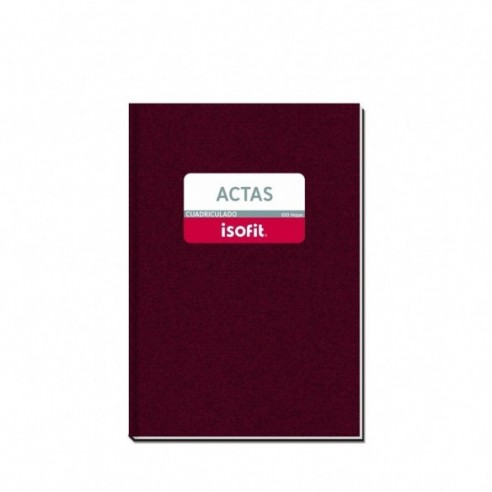 LIBRO ACTAS CUADRICULADO 200 HJ.