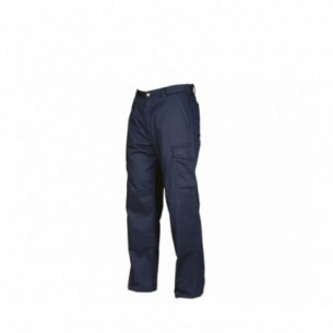 PANTALON CARGO GABARDINA AZUL