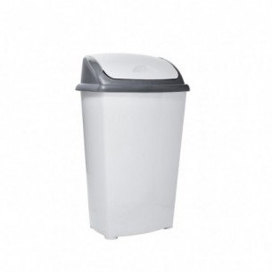 PAPELERO PLASTICO GRIS TAPA...